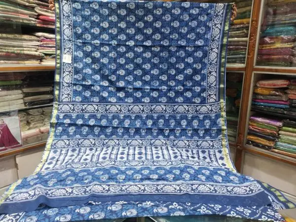 Chanderi Indigo Cotton