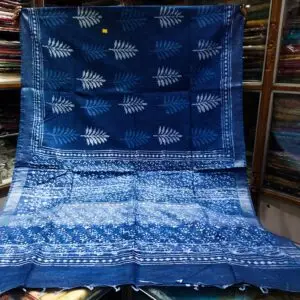 Indigo Cotton Saree