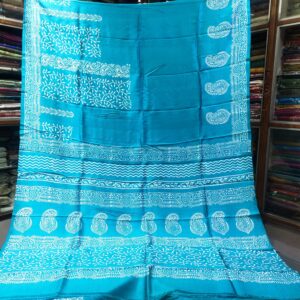 Hand Printed Pure Silk
