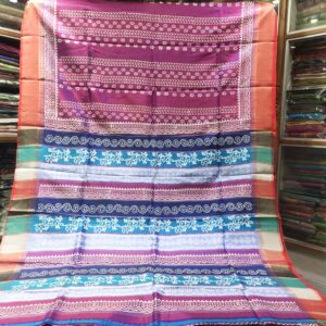 Hand Printed Pure Silk