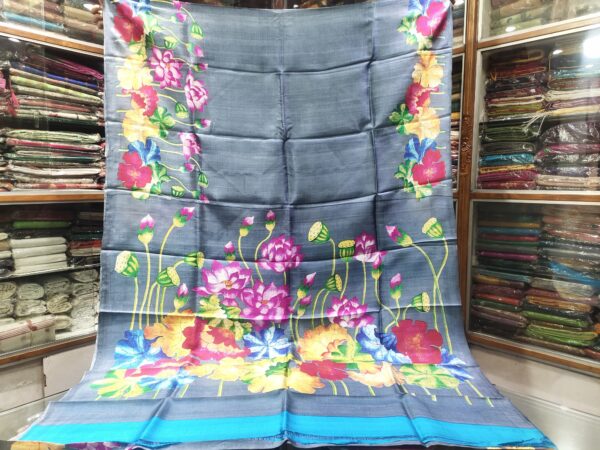 Hand Printed Pure Silk