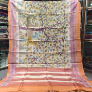 Hand Printed Pure Silk