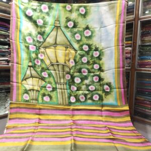 Hand Printed Pure Silk