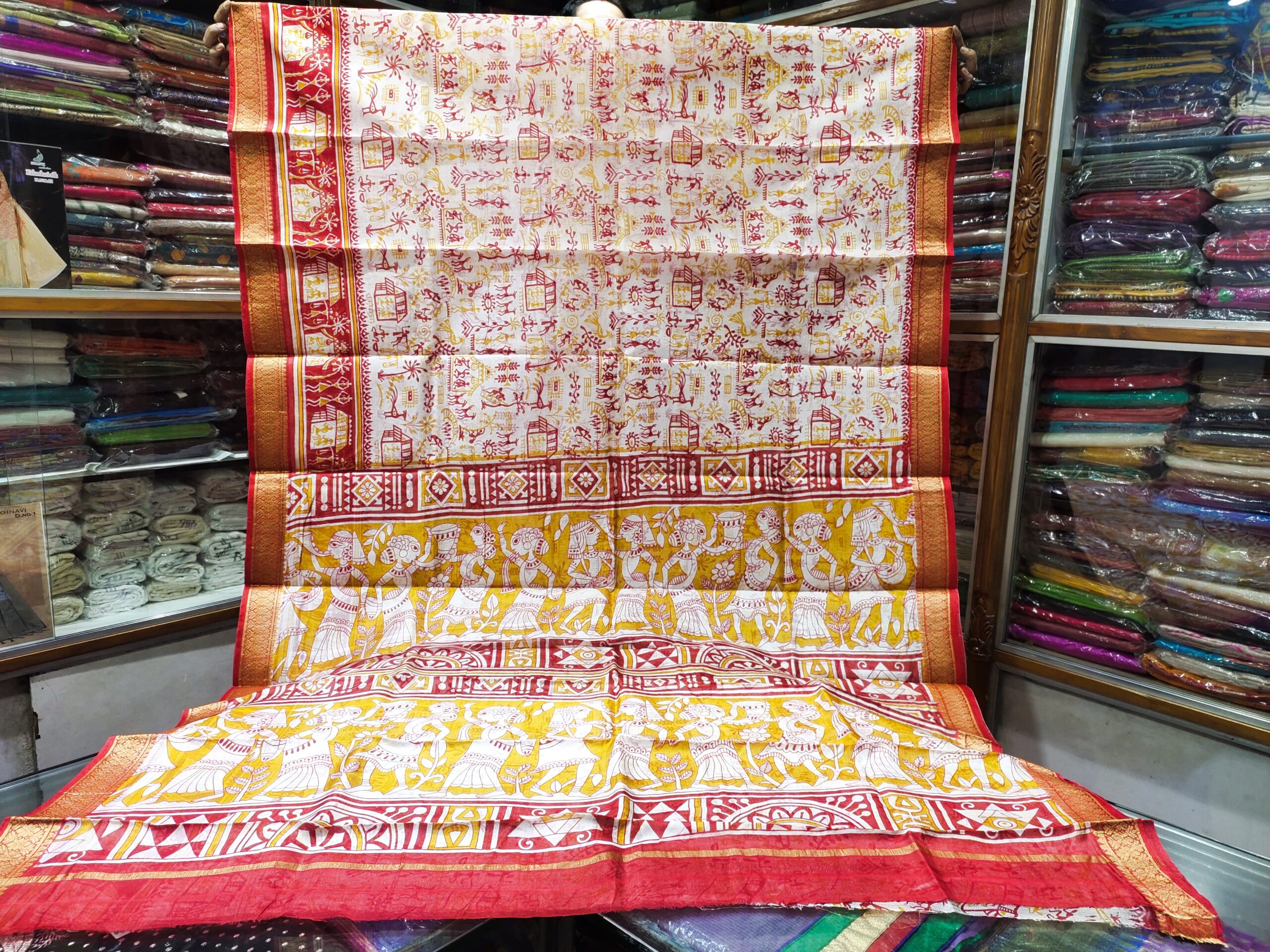 Zari Border Murshidabadi Silk