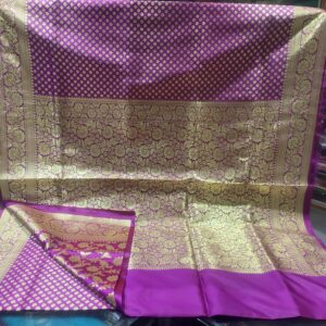 Majestic Magenta Banarasi Silk Saree