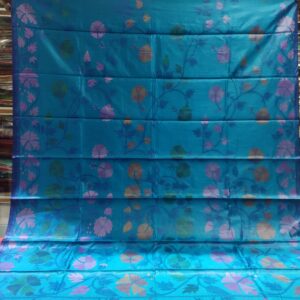 Elegant Rajshahi Silk Sarees with Dhakai Jamdani Weaving
