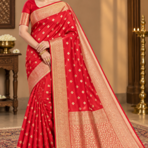 Soft Katan Silk ( 2026 Durga Puja Special Saree)